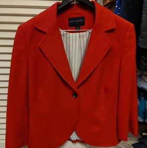 Banana Republic cropped red blazer